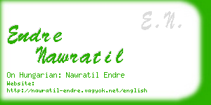 endre nawratil business card